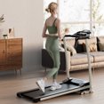 thumbnail image 2 of Costway 2 HP Folding Treadmill Motorized Running Machine 12 Preset Program & LCD Display Black, 2 of 9