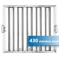 thumbnail image 3 of AKDSteel 430 Stainless Steel Groove Baffle Filters – Restaurant Kitchen Exhaust Hood Replacement Filters, 3 of 7