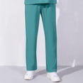 thumbnail image 2 of 2025 Womens Casual Wide Leg Casual Pants Set for Plus Size Women Elastic Waist Lightweight Nursed Womens Casual Drawstring Pants High Waist Ruched Bandage Long Pants Fitting Fit Long Working, 2 of 8