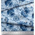 thumbnail image 2 of Soimoi Rayon Fabric Dot & Floral Artistic Fabric Prints By Yard 56 Inch Wide, 2 of 5