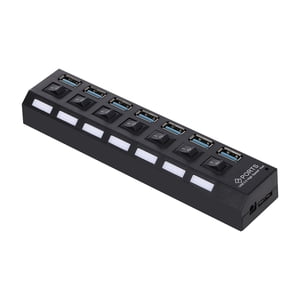 7-Port USB 3.0 HUB USB Fendeur 7 Expandeur de ports avec commutateur pour PC