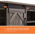 thumbnail image 3 of WAMPAT Farmhouse Sliding Barn Door TV Stand for 65" Flat Screen，59 Inch, 3 of 6
