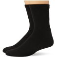 thumbnail image 1 of Chaussettes Quart pour Hommes, Grandes Tailles, Diabète et Circulation, Noires, Pointure de Chaussure : 13-15, 1 of 3