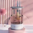 thumbnail image 2 of Brush Cleaning Machine Automatic Spinning Makeup Brush Cleaner Machine with USB Cable for All Size Brushes Dustproof Storage & Drying Function White Single Piece JASKFLY, 2 of 9