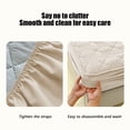 thumbnail image 4 of Fiudx Queen Size Mattress Protector 35.4X78.7 Inches | Non-Slip Fitted Sheet with All-Around Elastic | Soft Breathable Polyester Bed Cover | Waterproof Mattress Pad for Kids & Pets, 4 of 6