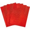 thumbnail image 1 of Papier Holographique Auto-Adhésif, 8.5 Pouces par 11 Pouces, Rouge Scintillant, 1 of 4