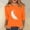 Orange, variant on Jienlioq Tops for Women Trendy Women's Loose Casual Orange Knot Orange Round Neck Three Quarter Sleeve T-Shirt Top Black Friday Deals
