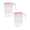 thumbnail image 1 of Oleegame 2PC Glass Bottle Simple Cold Water Kettle Household Plastic Heat High Temperature Cold Boiled Water Cup Tea Pot Set Miscellaneous Pot Large Capacity Pink, 1 of 4