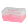 thumbnail image 1 of Folding 3 Layer Storage Box Multipurpose Organizer Sewing Supplies Organizer for pink and S, 1 of 9