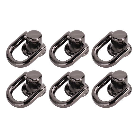 TOPINCN 20 Sets D Ring for Purse Leather Stud Rivets, Metal Ball D Ring Studs Screw Rivets for Leather Crossbody Purse Wallet Conversion Kit Accessories Handbag Purse