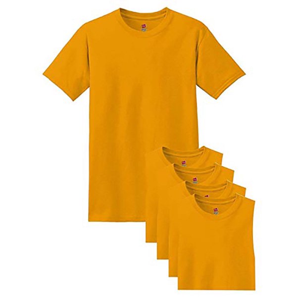 Hanes T-Shirt à Manches Courtes ComfortSoft pour Hommes - 5280 (Lot de 5)