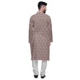 thumbnail image 3 of Atasi Ensemble Kurta Designer pour Garçons Kurta Longue Imprimée Vêtements d'Été, 3 of 4