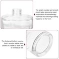 thumbnail image 4 of HARFINGTON 2pcs 200ml/6.8oz Empty Glass Diffuser Bottle 3.2" x 3.3" Refillable Fragrance Accessories Aromatherapy Jar Container for Replacement Reed Diffuser DIY Home Bathroom Transparent, 4 of 6