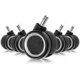 thumbnail image 1 of Universal Office Chair Replacement Casters Wheels with Lock Fit for Office Chair, Gaming Chair, Computer Desk Chair, Set of 5, 1 of 8