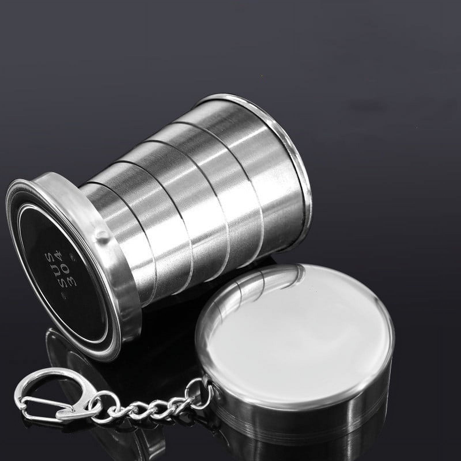 Factory Discount Sale 75/150/250ml Stainless Steel Folding Cup Camping Cookware Retractable Cup Teacups Teaware Camp Utensils Tableware Folded Cup New