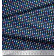 thumbnail image 3 of Soimoi Velvet Fabric Abstract Dots Shirting Decor Fabric Printed Yard 58 Inch Wide, 3 of 3