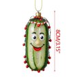 thumbnail image 2 of Amzcrzy Acrylic Cucumber Pendant Multi Functional Acrylic Decorative Christmas Tree Pendant Cute Mini Cucumber Christmas Pendant Holiday Decorations Hanging Decor Garden Decorations, 2 of 5