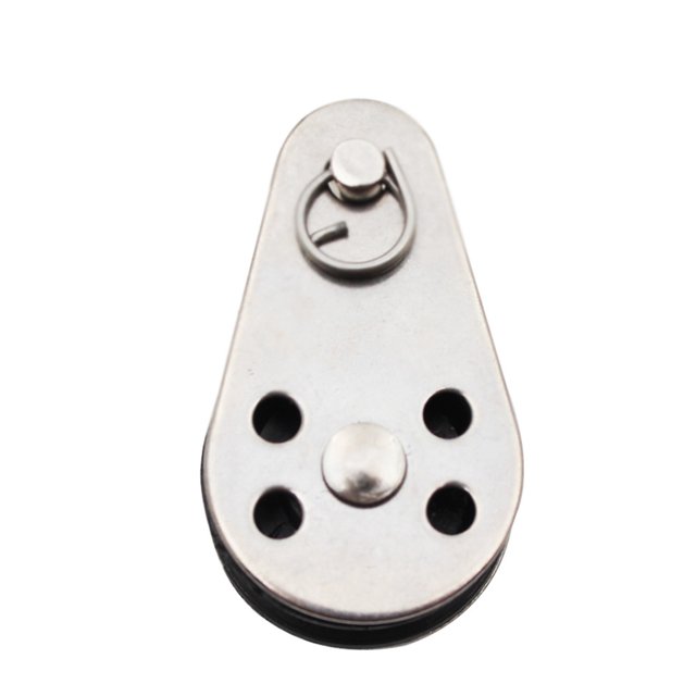 10PCS en Acier Inoxydable M25 Poulie Bloc Suspendu Fil de Remorquage Roue de Levage Câble Poulie Rouleau de Câble