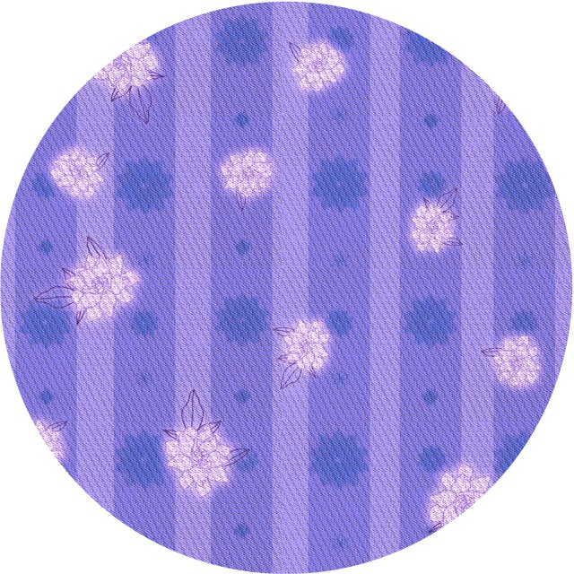 Ahgly Company Tapis Rond Lavable en Machine Intérieur Transitionnel Mimosa Violet, 6 Pieds Rond