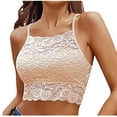 thumbnail image 1 of Bras for Women, Womens Solid Lace Wrapped Chest And Backless-thin Bra With Padding Breathable Underwear Daily Bra, 1 of 3