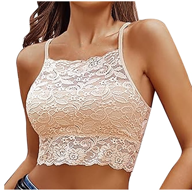 Bras for Women, Womens Solid Lace Wrapped Chest And Backless-thin Bra With Padding Breathable Underwear Daily Bra