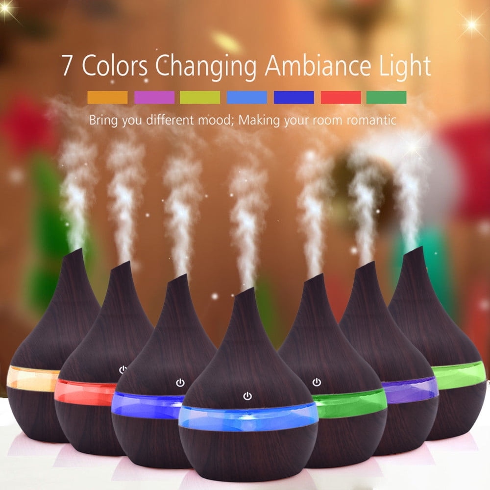 TIMIFIS Diffuseur Maison Essentials Air Arôme Diffuseur d'Huiles Essentielles LED Arôme Humidificateur d'Aromathérapie