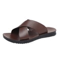 thumbnail image 1 of WRKEKC Sandals for Men Open Toe Soft Sole Breathable Beach Casual Slippers Spring Summer Flip Flops for Men, 1 of 5