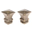 thumbnail image 2 of 2 Pcs Embouts de Tringle à Rideaux Tête de Tringle pour Tige de Ø 28 mm Tour Carrée#Bronze, 2 of 8