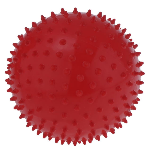 Milaget 9 Inch Kids Bouncing Balls, Spiky Sensory Ball For Yoga Massage Sport - Red
