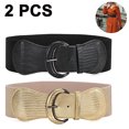 thumbnail image 1 of 2 Pcs Ceinture Grand Extensible pour Femmes pour Robe Dames Ceinture Élastique à Crochet Boucle, 1 of 9