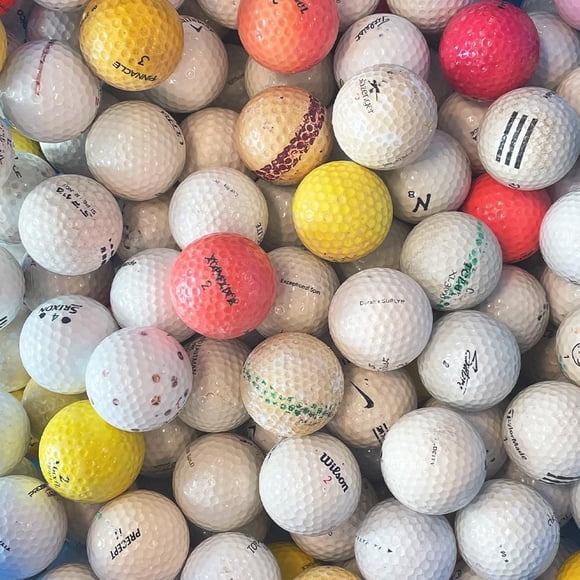 Mulligan - 75 Hit-Away Mix D Recycled Used Golf Balls, White