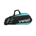 thumbnail image 3 of jinwen Badminton Racquet Bag Gym Bag Sports Equipment Bag Portable Racket Carry Bag Black Blue, 3 of 9