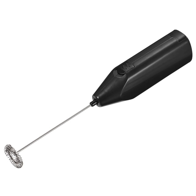 Unique Bargains Electric Tumbler Stirrer, Handheld Mini Mixer Battery Operated Stirring Mixing Black