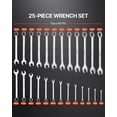 thumbnail image 2 of VEVOR Combination Wrench Set 25-Piece Metric 6 mm to 32 mm with Roll-up Pouch, 2 of 9