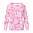 thumbnail image 4 of 2023 Sweat à Capuche Surdimensionné pour Femmes Mode Décontractée Manches Longues Col Rond Imprimé Sweat-Shirt Hauts Blouse Costumes Halloween/noël 50% de Réduction Liquidation, 4 of 5