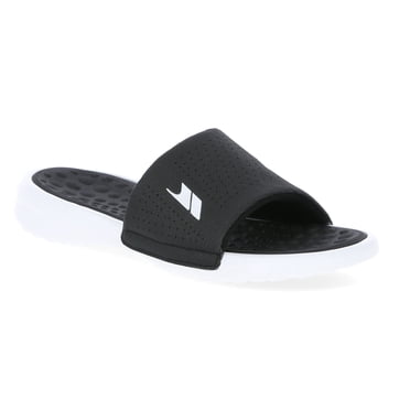Trespass Mens Cushioned Sandals Slide Black / White in Size - 8
