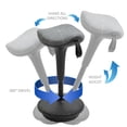 thumbnail image 4 of Vinsetto Backless Wobble Stool Chair, Adjustable Learning Stool, Grey, 4 of 10