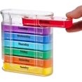 thumbnail image 1 of Weekly Pill Organizer, Four Times-a-Day, 1 Dispenser with Stackable AM/PM Compartments, 1 of 5