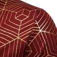 thumbnail image 4 of CEHVOM Fashion Men's Collar Top Stand Collar Print Short Sleeve Button Matching Summer, 4 of 5