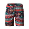 thumbnail image 1 of CEHVOM Shorts d'Été de Plage en Coton et Lin pour Hommes, 1 of 7
