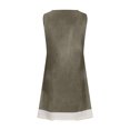 thumbnail image 3 of FAIWAD Robe Boutonnée pour Femmes Col Ras du Cou Sans Manches Robe Trapèze Filles Été Décontractée Ample Midi Robe d'Été, 3 of 5