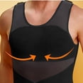 thumbnail image 3 of Besolor Men's Compression Shirts Slimming Body Shaper Vest Sleeveless Undershirt Tank Tops Shapewear, 3 of 3