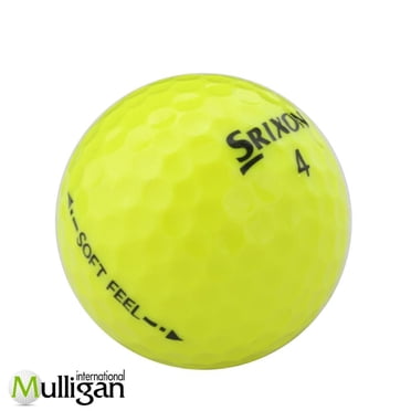 Mulligan - 48 Srixon Soft Feel 5A Recycled Used Golf Balls, Yellow