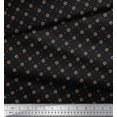 thumbnail image 2 of Soimoi Velvet Fabric Dot & Floral Small Printed Fabric 1 Yard 58 Inch Wide, 2 of 3