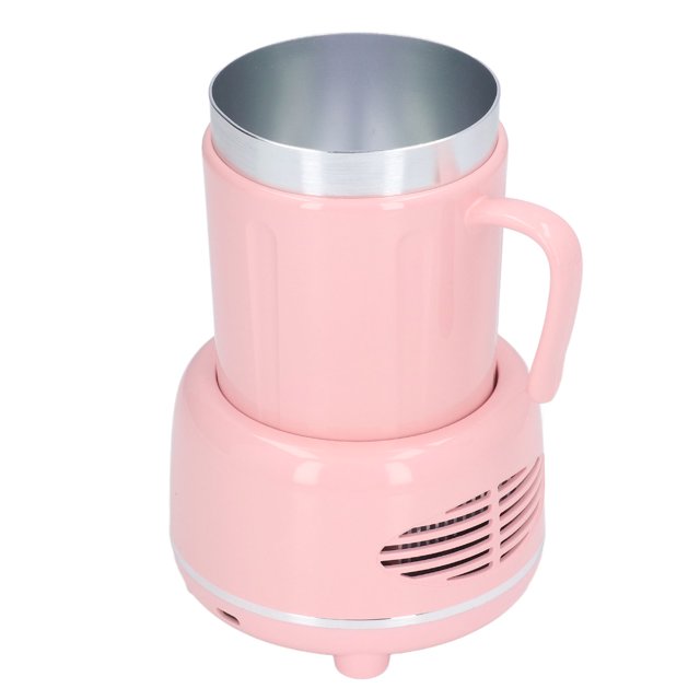 Plus Froid Chaud Tasse de Refroidissement Rapide Chauffage Facile Control Courbé Poignée Tampons Antidérapants Chauffe-Café pour Bouteille d'Ours de Café Rose