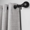 thumbnail image 3 of Mainstays 3/4” Matte Black Textured Ball Adjustable Curtain Rod, 30”-84”, 3 of 4