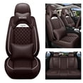 thumbnail image 1 of Maidao Car Seat Covers Full Set for lincoln for MKX 2006-2015 5 Seats Front Rear Cushion Protector with Pillow Coffee, 1 of 7