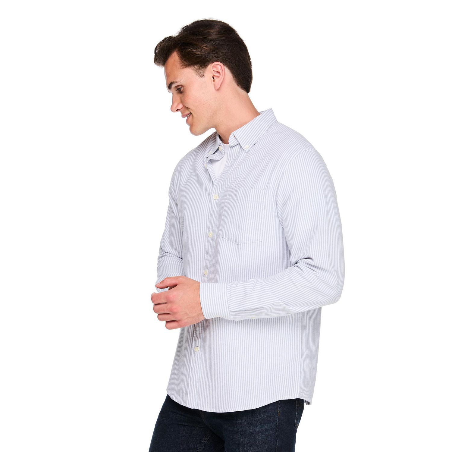 George Men's Long-Sleeve Button-Down Shirt