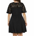 thumbnail image 5 of Ketyyh-chn99 Robes de Printemps pour Femmes Grande Taille Robe Élégante pour Femme Robe de Fête Robe de Plage Robe Décontractée d'Automne Ample Mini Robe Noir,4TG, 5 of 5