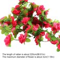 thumbnail image 1 of 2Pcs Artficial Small Rose Rattan Imitation Flower Hanging Vine Fake Plant Decoration for Home Wedding Party, 1 of 7